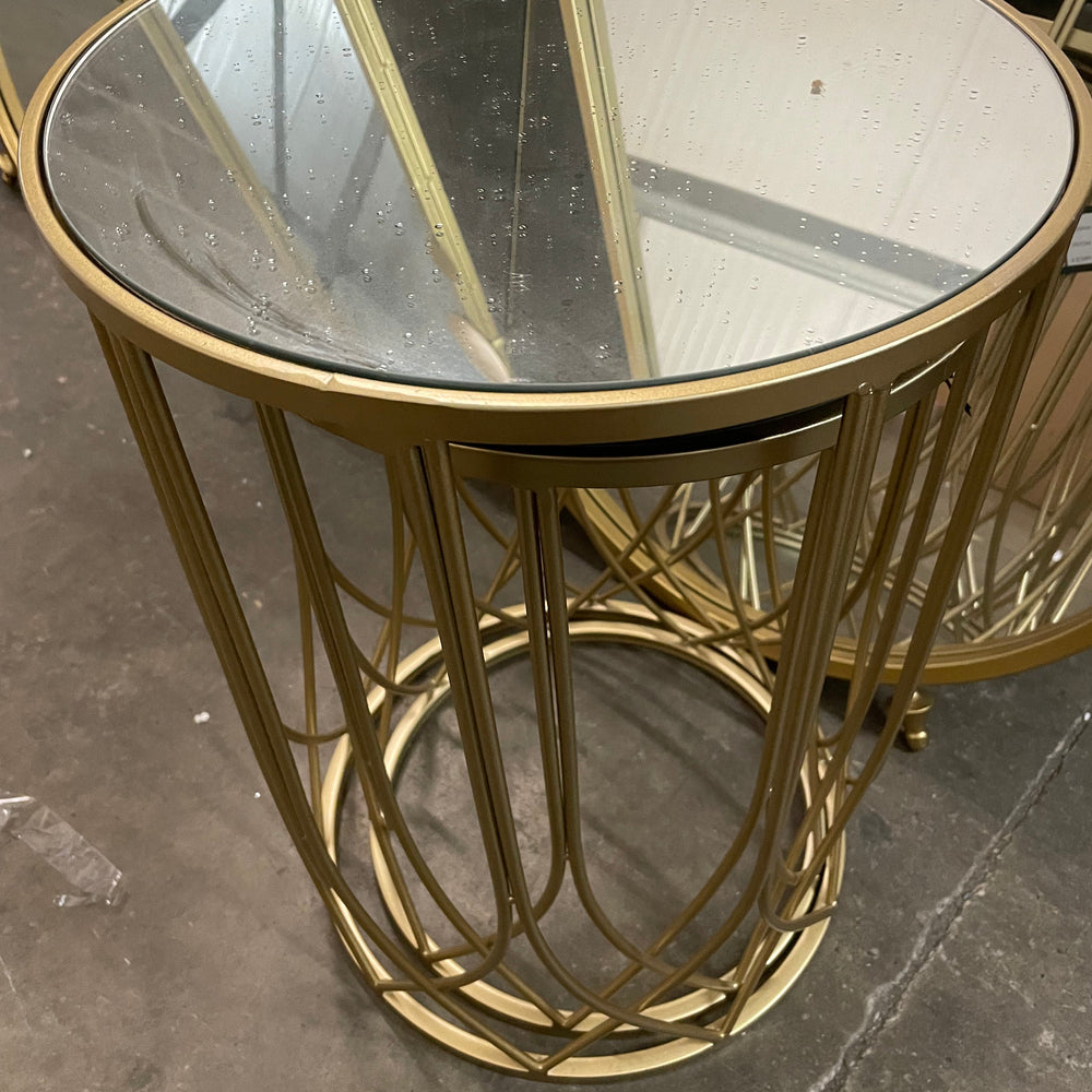 Avantis nest of 2 gold tables Reduced