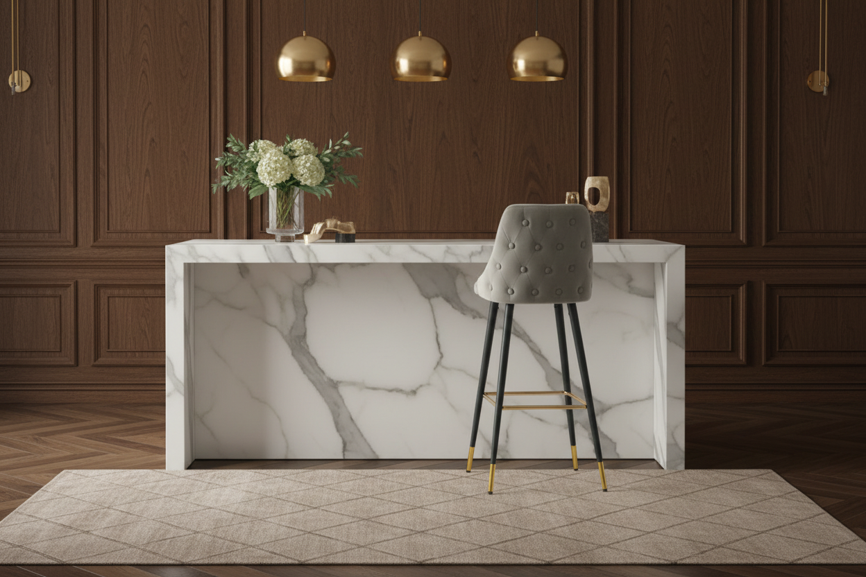 Avanza Bar Stool With Gold Cap -Today only 50% Off ! From €59.95 ea See purchase options-navy bar stool-Renaissance Design Studio