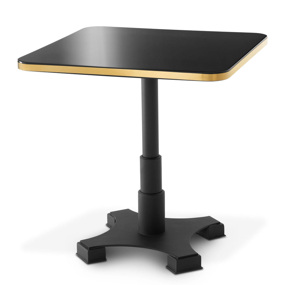 Avoria bistro dining table with black top by Eichholtz