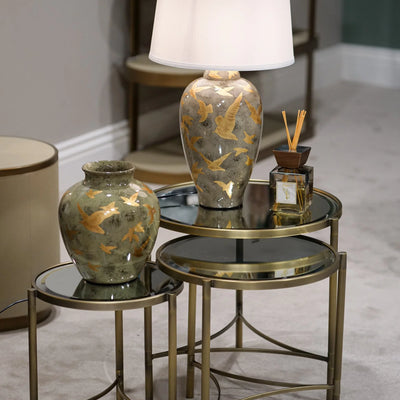 Bandon Gold Nest of side Tables Set of 3