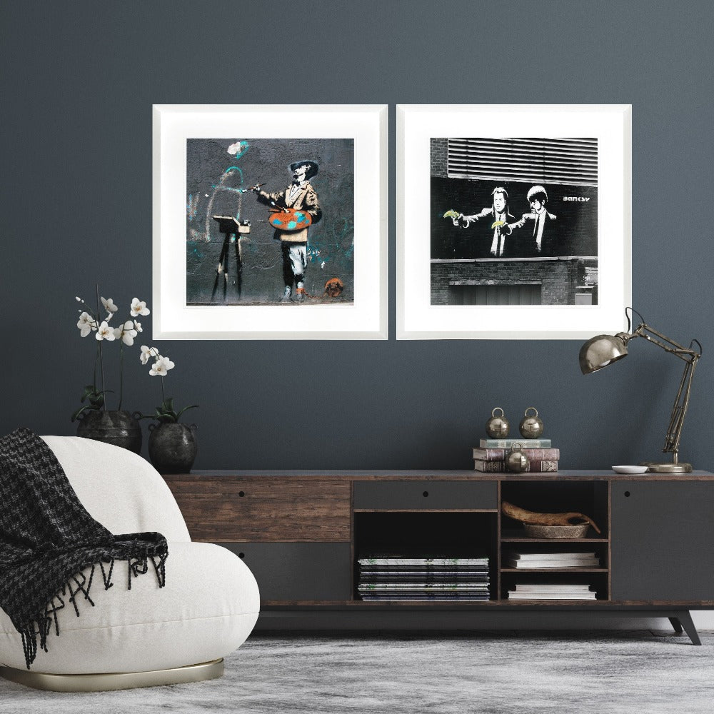 Banksy Old Street Framed Exclusive Prints – Reduced-Renaissance Design Studio