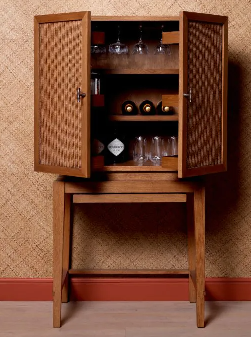 Bar Cabinet Borchard Caramel Oak Veneer By Eichholtz-Renaissance Design Studio