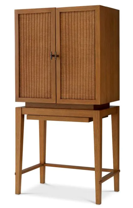 Bar Cabinet Borchard Caramel Oak Veneer By Eichholtz-Renaissance Design Studio