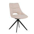 Barefoot Dining Chair - Cream boucle fabric