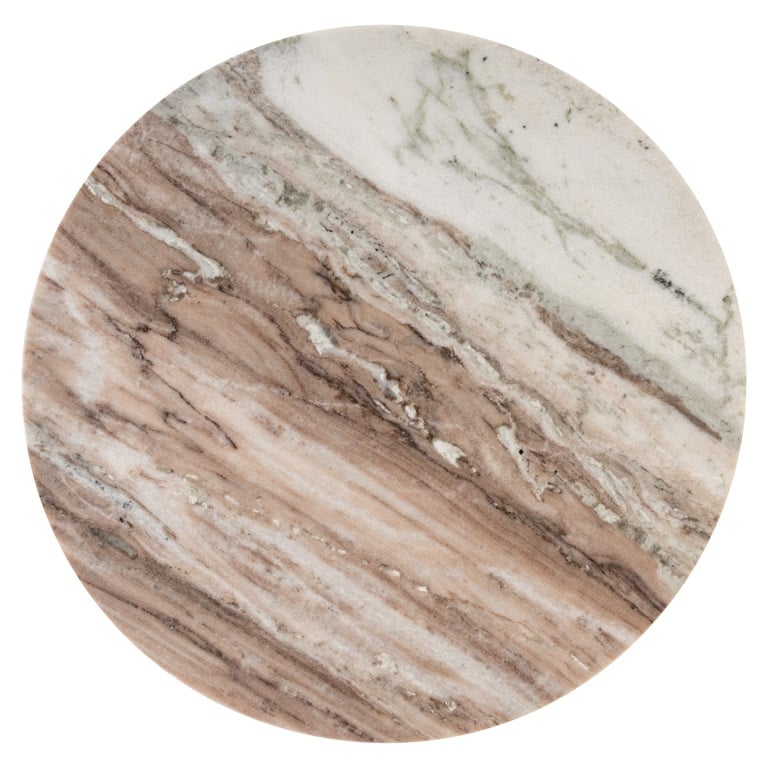 Barney R Side Table – Marble & Brushed Gold (Limited Edition)-Renaissance Design Studio