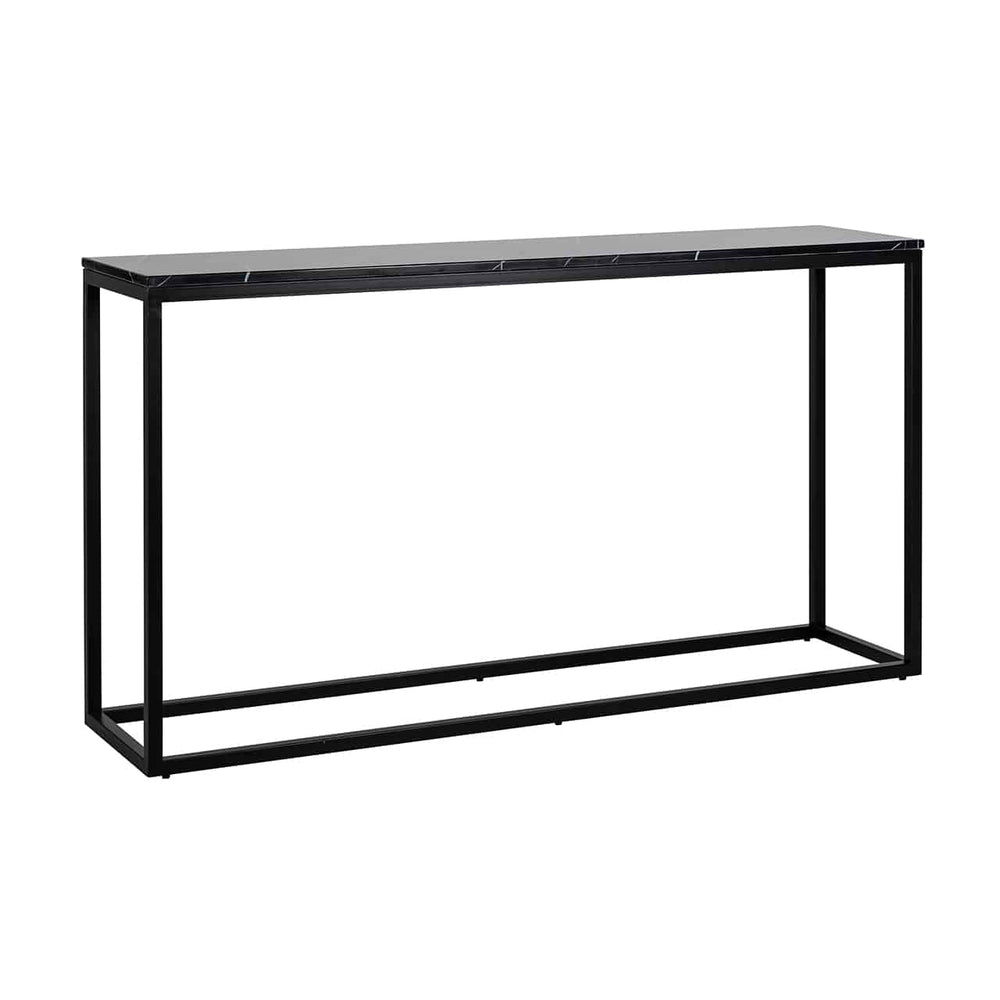 Beau bellivor large Black Marble Console Table clearance ex display