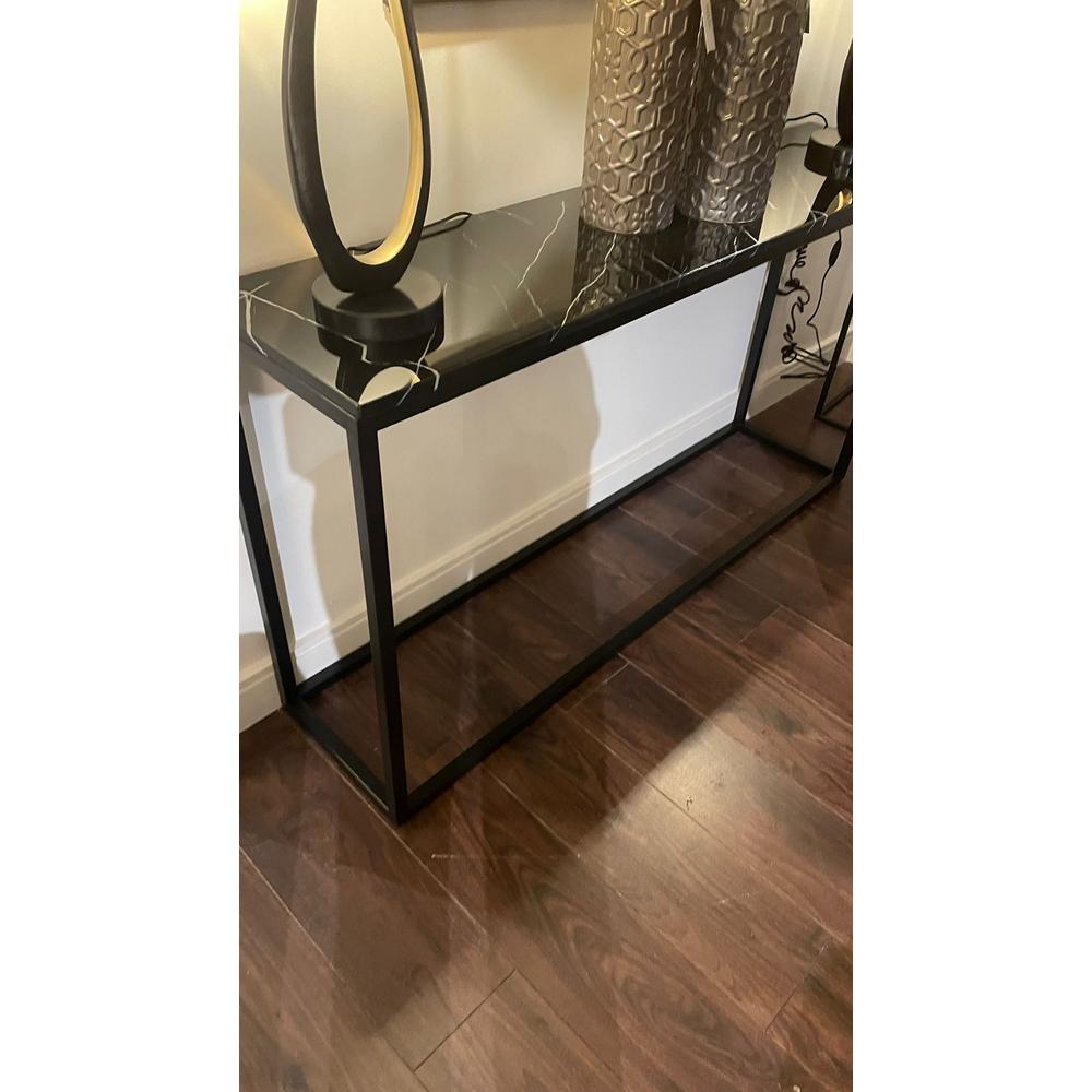 Beau bellivor large Black Marble Console Table clearance ex display-Renaissance Design Studio