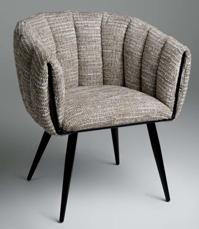 Beckham occasional chair in black or gold-Renaissance Design Studio