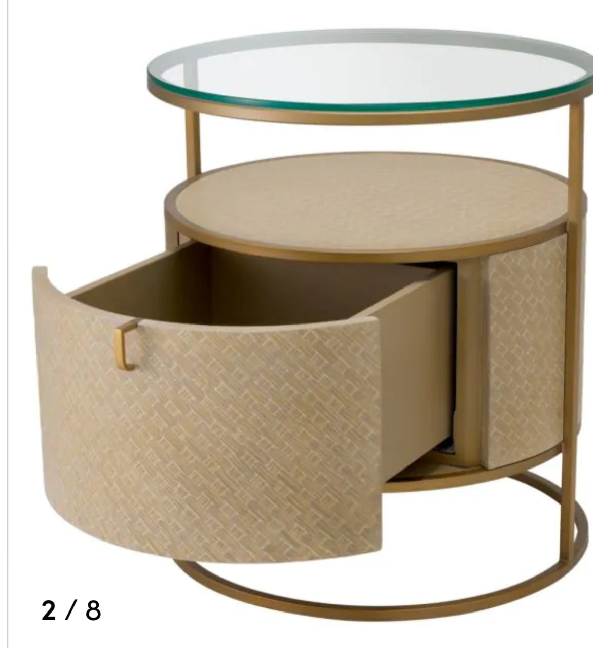 Bedside Table Napa Valley by Eichholtz-Bedside Cabinet-Renaissance Design Studio