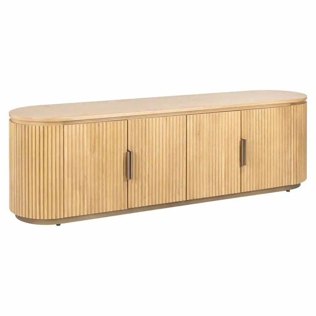 Belfry Natural Oak TV Unit-Renaissance Design Studio