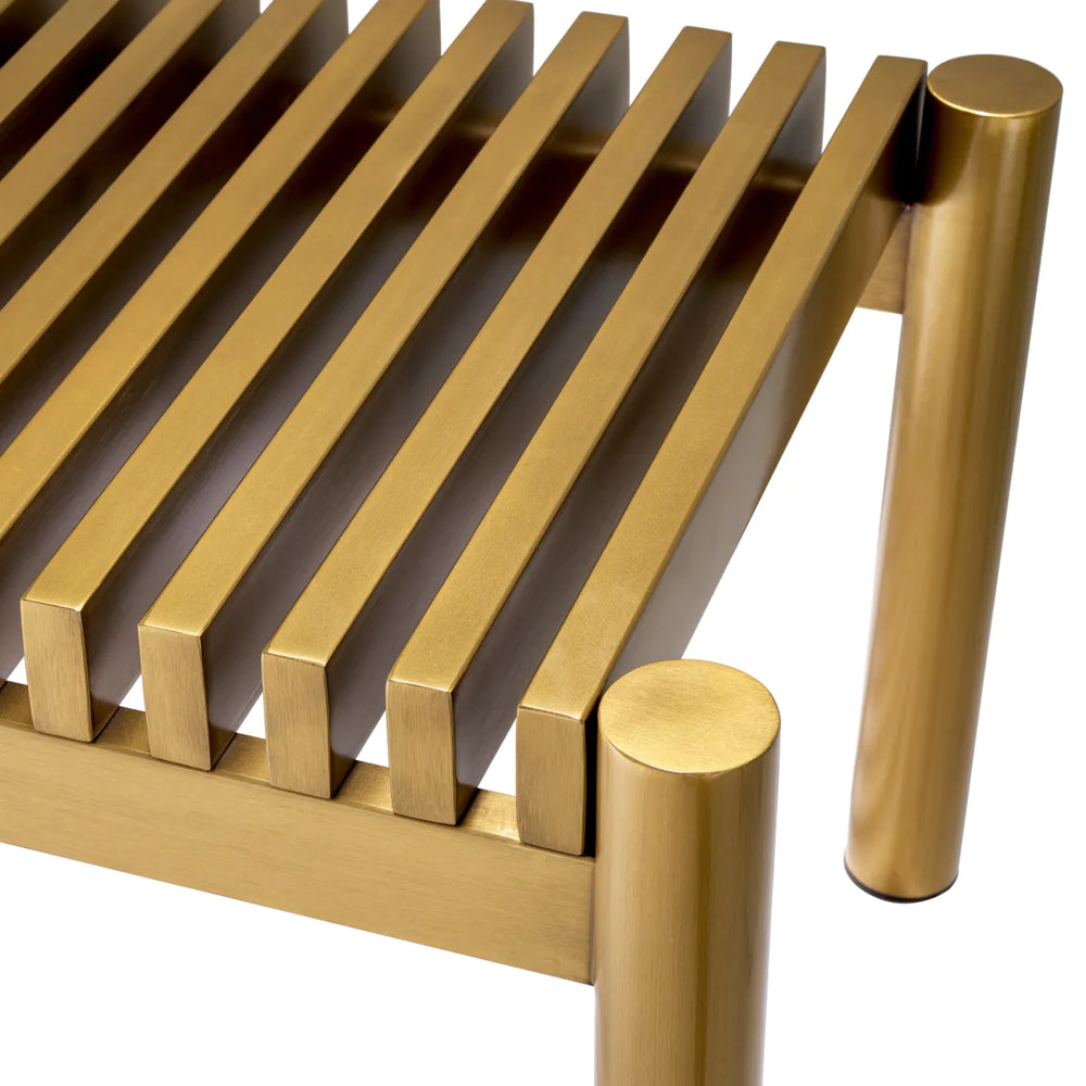 Bench Bibi Brushed brass finish by Eichholtz   25% off.  ex showroom