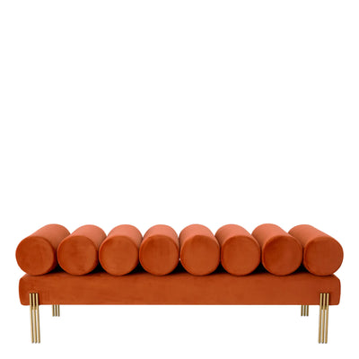 Bench Oxley in savona orange by Eichholtz