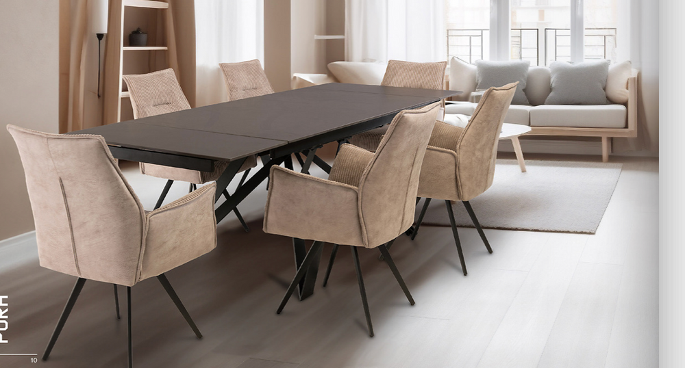 Benny  black extending dining table 160 -200/240 cm up to 30% off tables