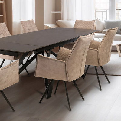 Benny  black extending dining table 160 -200/240 cm up to 30% off tables