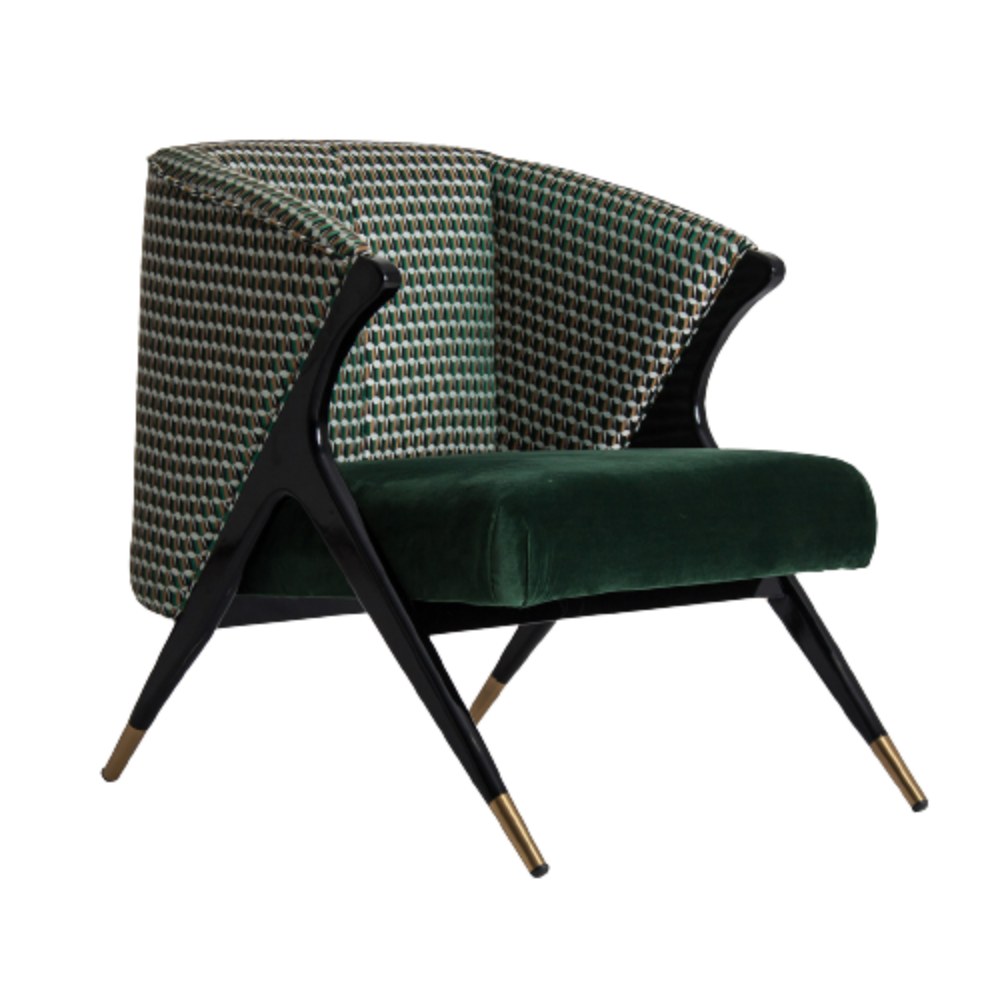 Bently Armchair in Green-Renaissance Design Studio