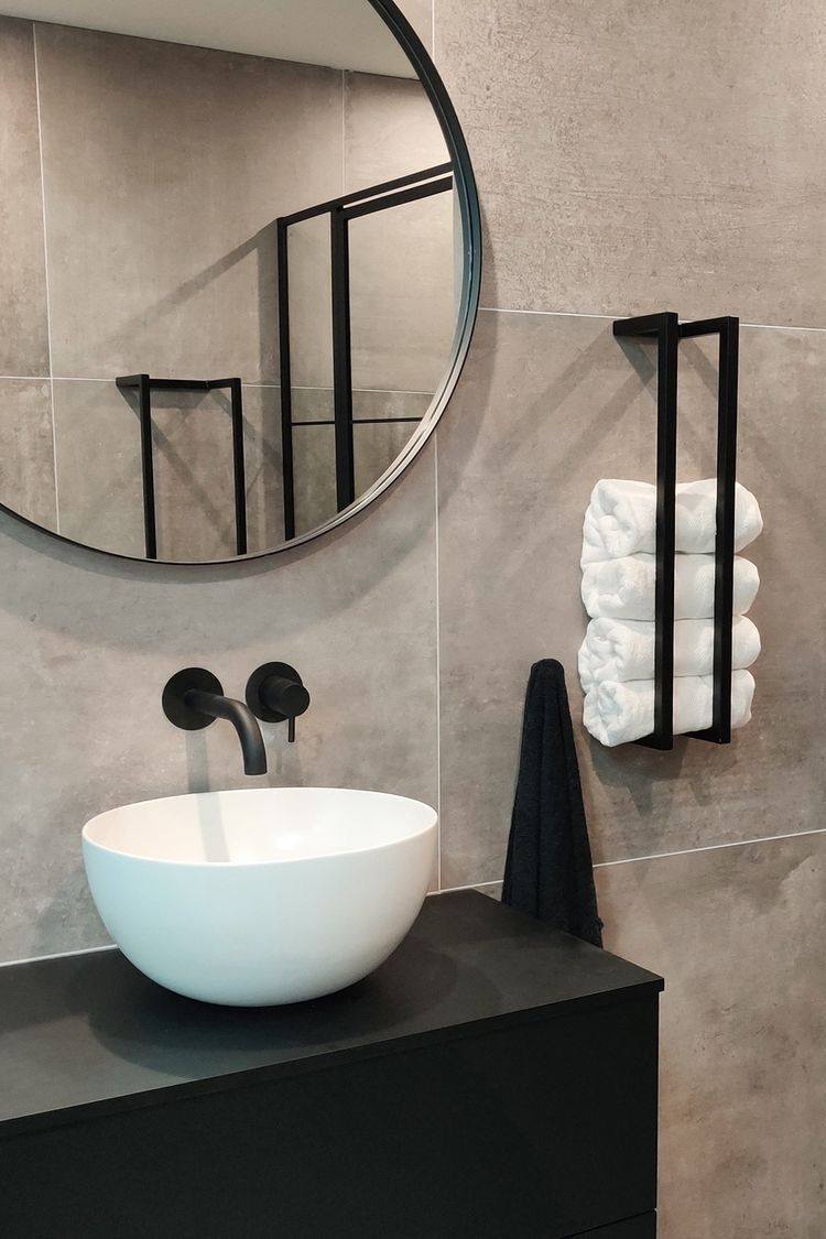 Bergen Kirk 2 slim frame round mirror d80 cm CLEARANCE OFFER.-Renaissance Design Studio