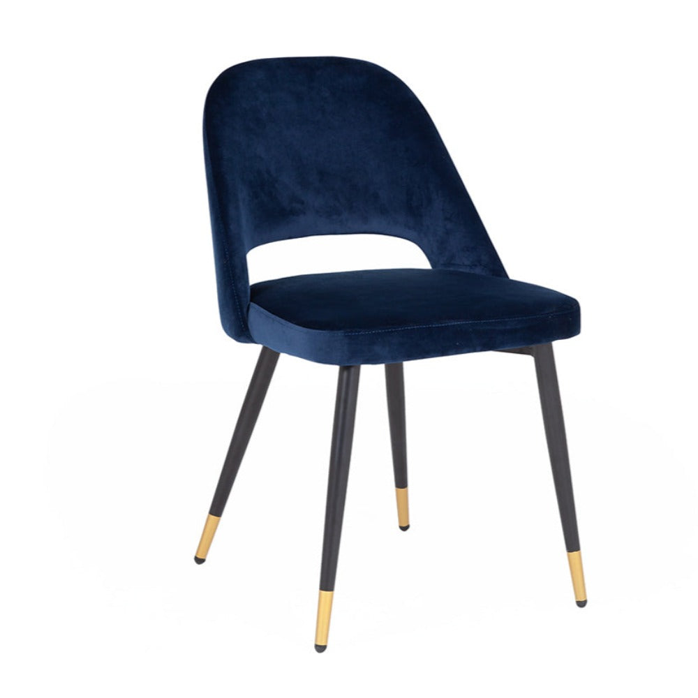 Berlin Value  Dining Chair with  gold cap on leg