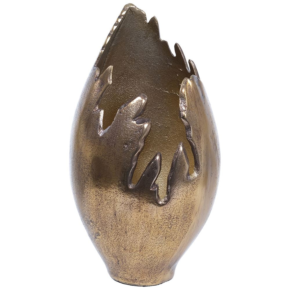Bessie Gold Distressed Vase - Reduced-Renaissance Design Studio