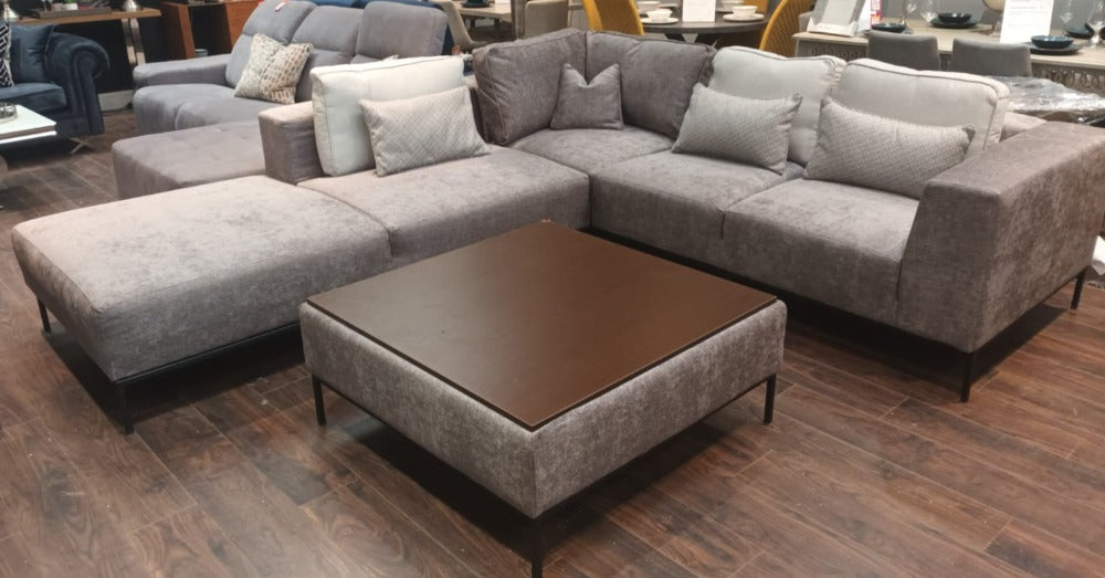 Bi Bi  contemporary  Sofa group Ex display is reduced incl integrated tables last one sold as seen .