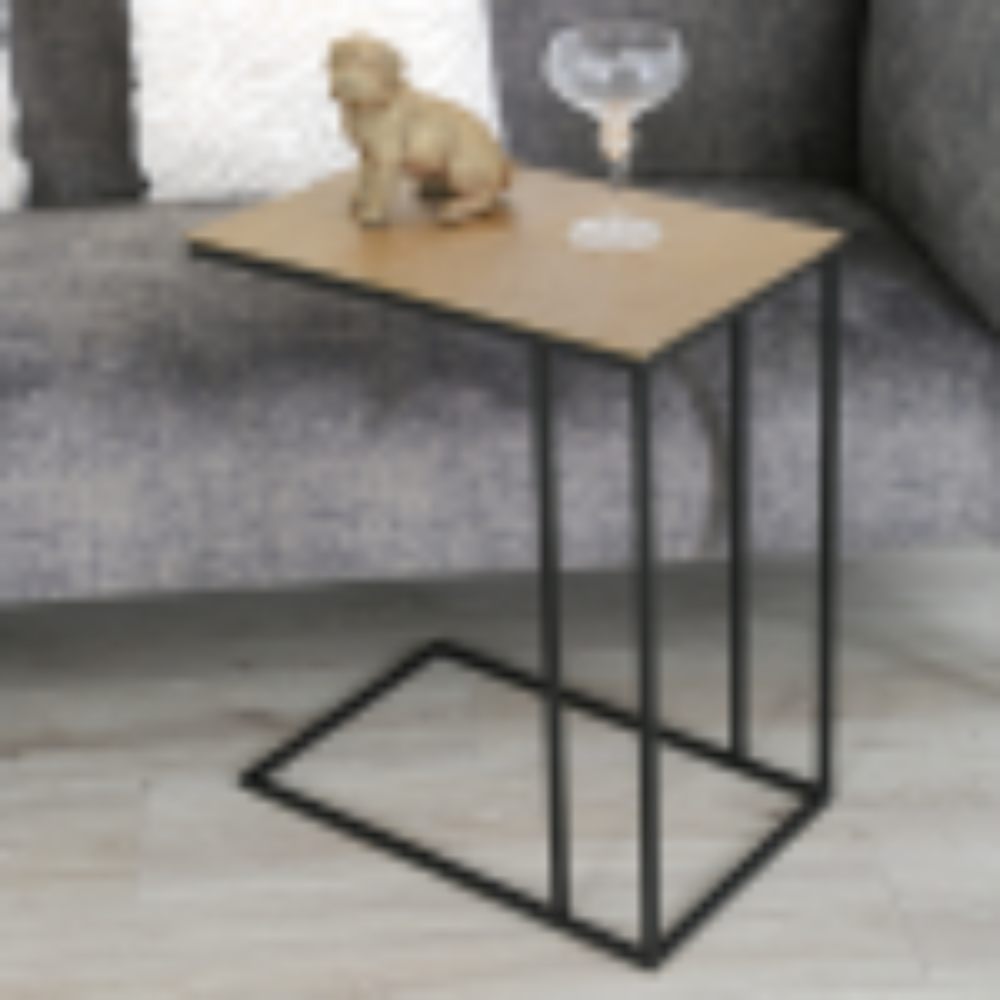 Bibi Black and gold value metal sofa table