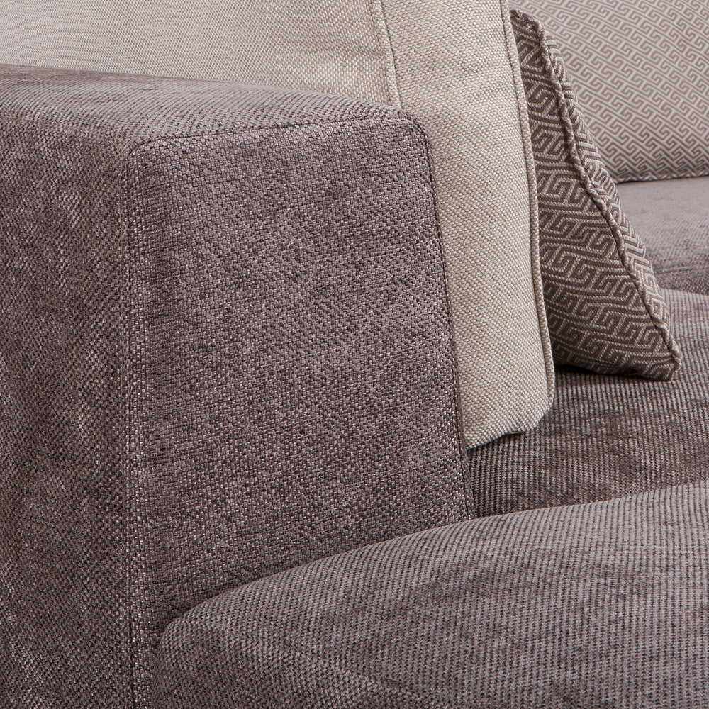 Bibi X-large contemporary corner sofa set in modular sections  half price sofa  and table group  instore purchase only