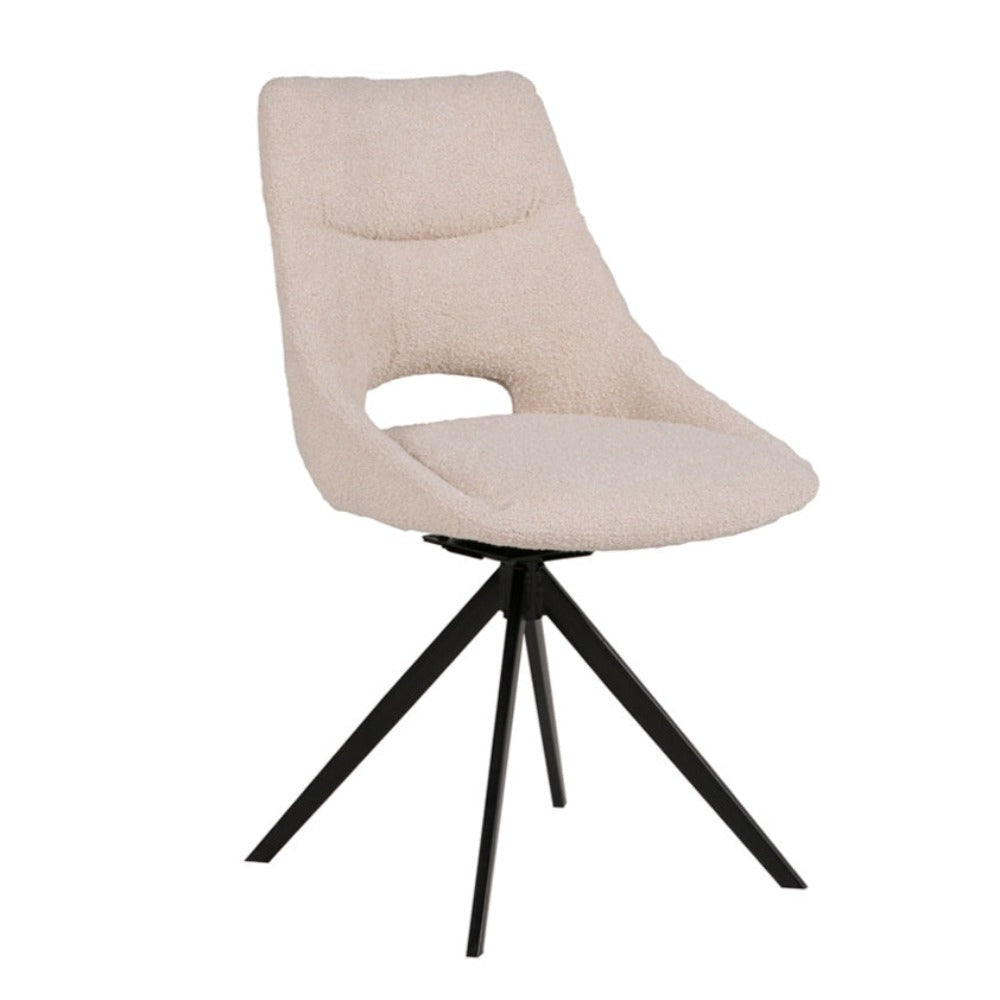 Birdy Cream Boucle Dining Chair-Renaissance Design Studio