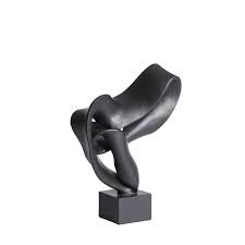 Black abstract sculpture ninja