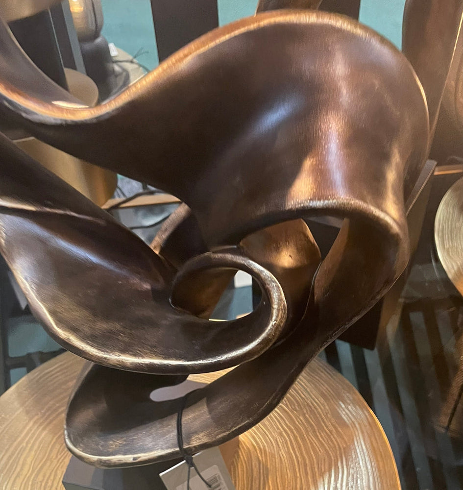 Black abstract sculpture ninja