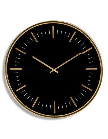 Black and gold large 70 cm clock-Renaissance Design Studio