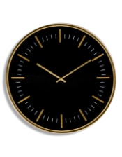 Black and gold large 70 cm clock-Renaissance Design Studio