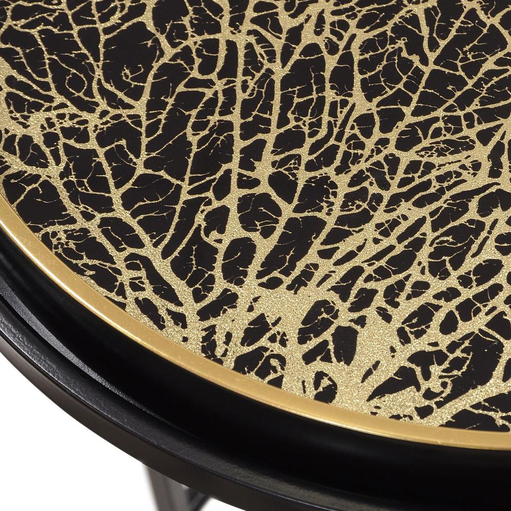 Black and Gold Nest with Coral Design reduced last set-Renaissance Design Studio