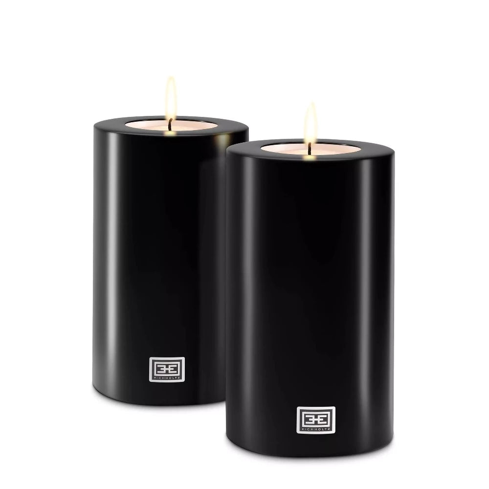 Black Artificial Candles Large 10 x18 by Eichholtz-Renaissance Design Studio