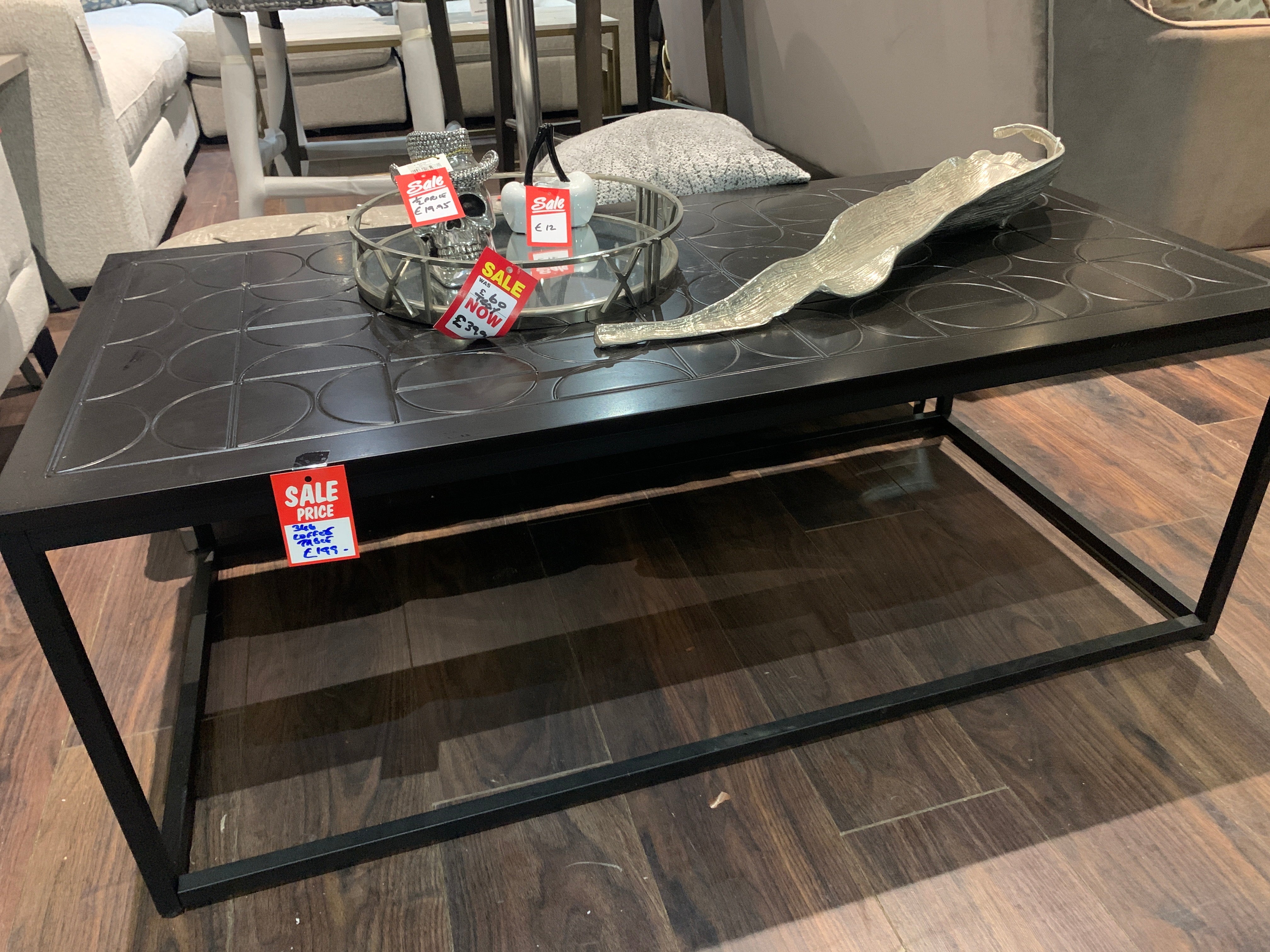 Black Coffee Table special value reduced to clear ex showroom half price-black coffee table-Renaissance Design Studio
