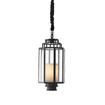 Black Lantern Monticello Pendant Light S