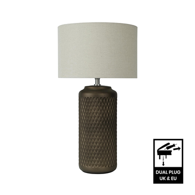 Black table lamps with shade  reduced to clear