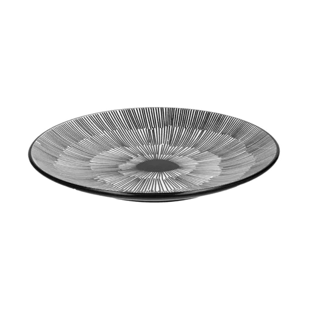 Black & White Dessert Plate 22cm-Renaissance Design Studio