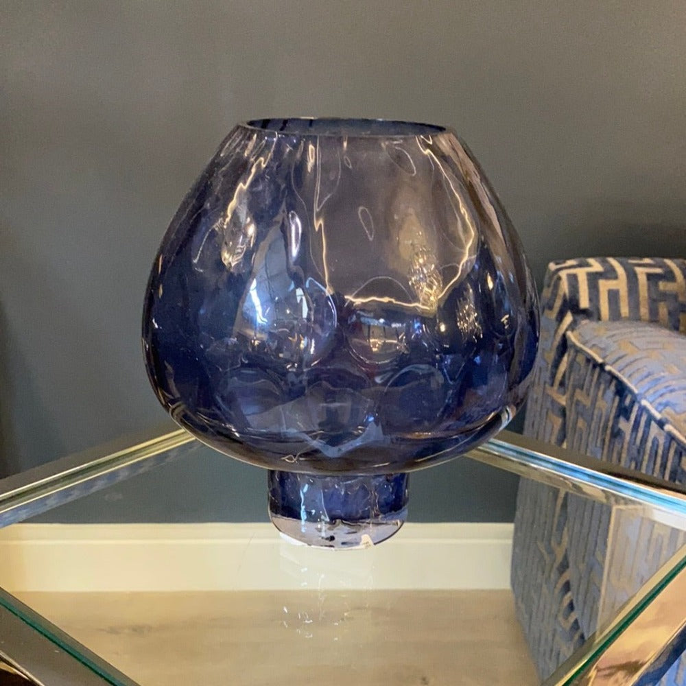 Blue Hurricane Vase REDUCED