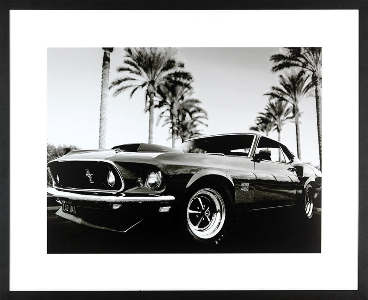 Blue Lightning Car 300 Framed Wall Art Hand made framed art work-Wall Art-Renaissance Design Studio