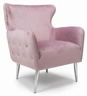 Blush Loren Marquess pink armchair almost half price €399