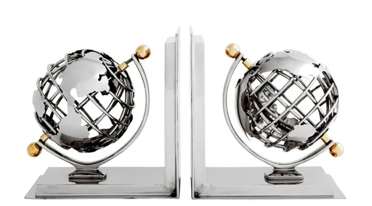 Bookend Globe Set of 2 by Eichholtz-Renaissance Design Studio