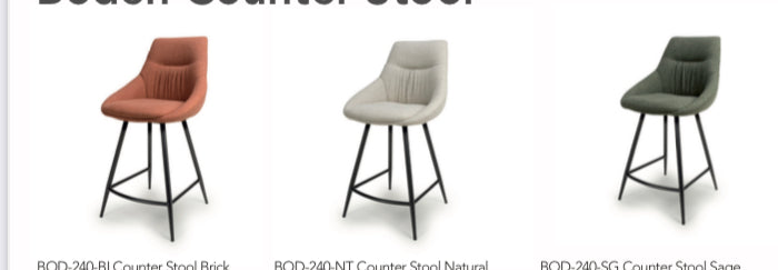 Boston counter or bar stools w matching chairs