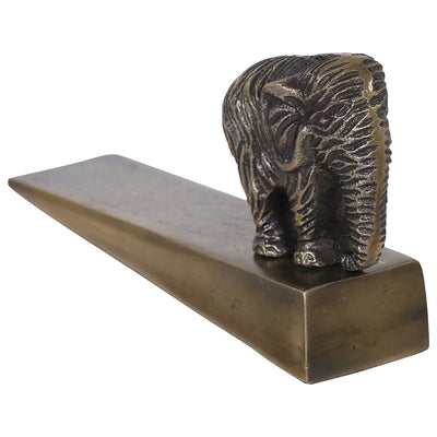 Brass Elephant Door Stop