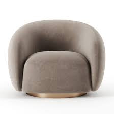 Brice low line designer Swivel Chair by Eichholtz