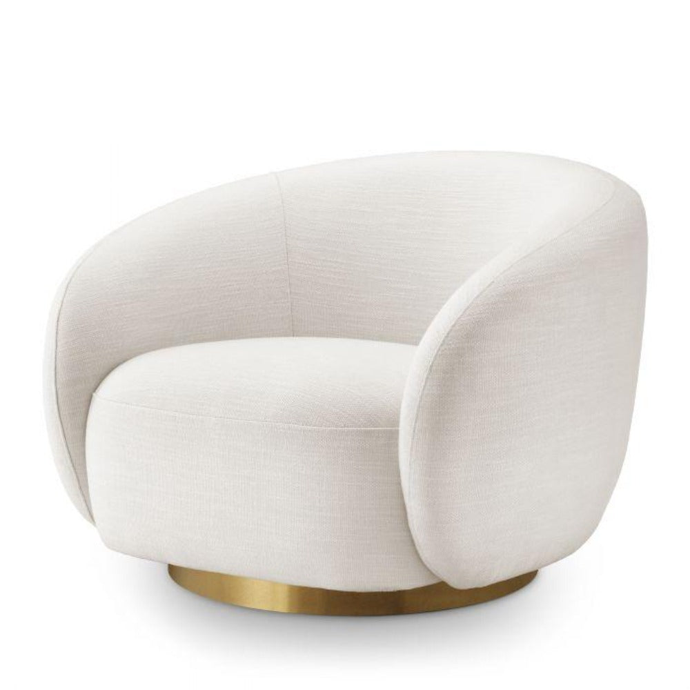 Brice low line designer Swivel Chair by Eichholtz