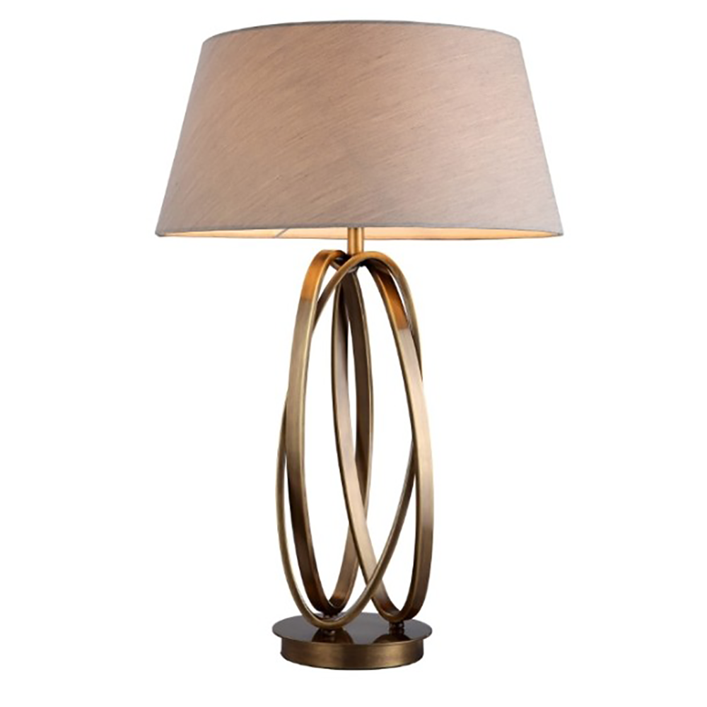Brisa antiqued brass table lamp including shade SALE PRICE one only sold