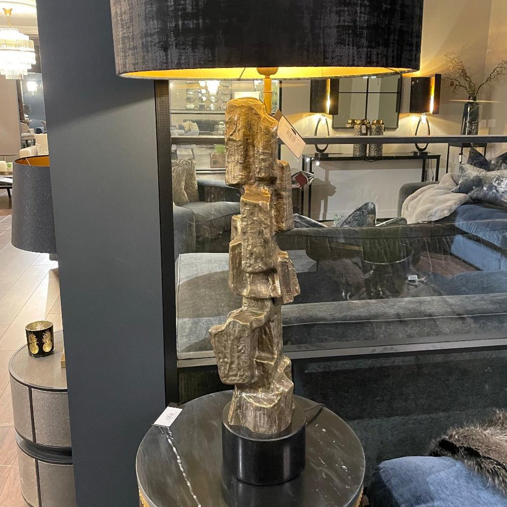 Brutalist Noto Scultpure Table Lamp by Eichholtz