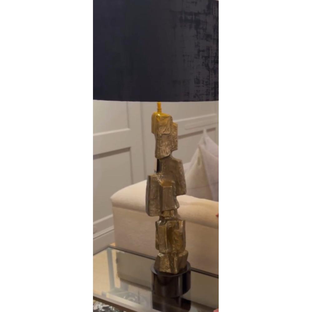 Brutalist Noto Scultpure Table Lamp by Eichholtz-Renaissance Design Studio