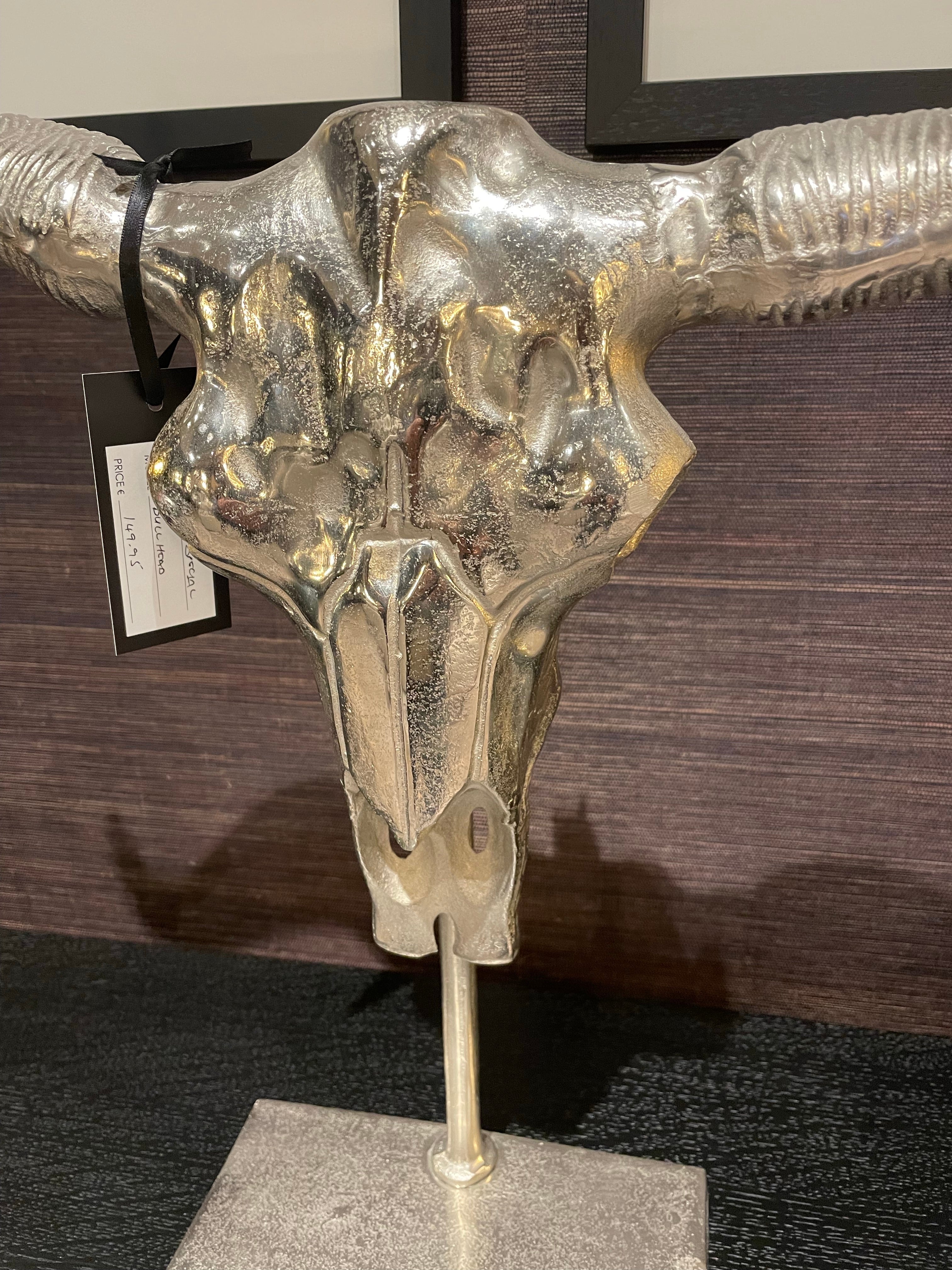 Bullshead on stand Ex-Dispaly special reduced price-Renaissance Design Studio