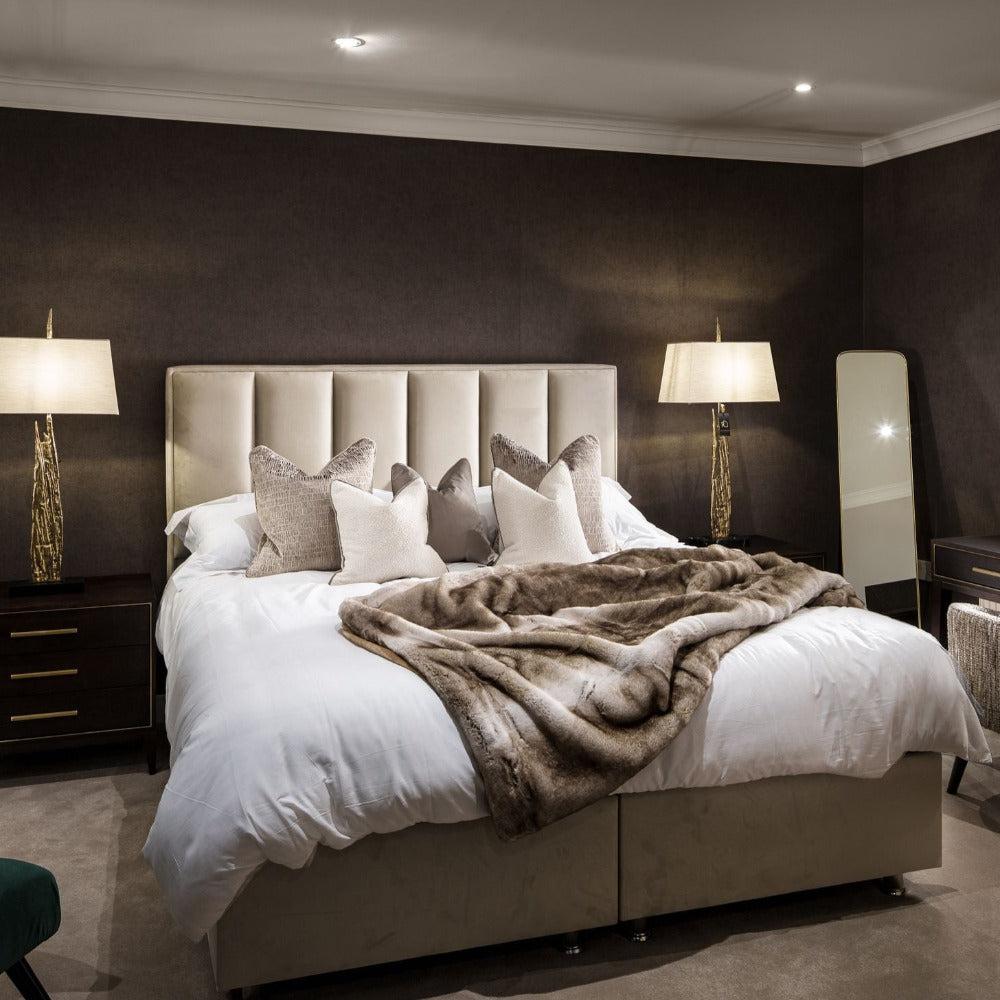 Byron A gold Table Lamp complete w shade reduced-Table Lamp-Renaissance Design Studio