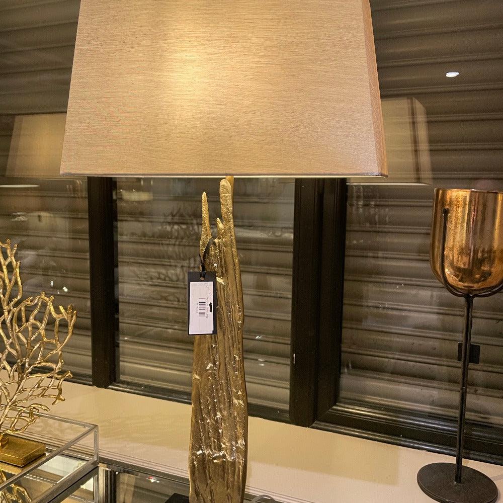 Byron A gold Table Lamp complete w shade reduced-Table Lamp-Renaissance Design Studio
